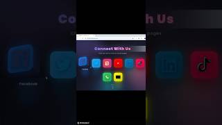 🔥Social Media 3d Buttons With Hover Effects Using HTML CSS And JAVASCRIPT |Shorts @apnacodezone614
