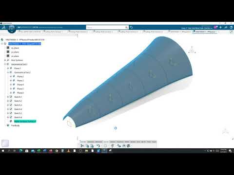 Lofting Multi Sections Surface 8 CATIA 3DExperience