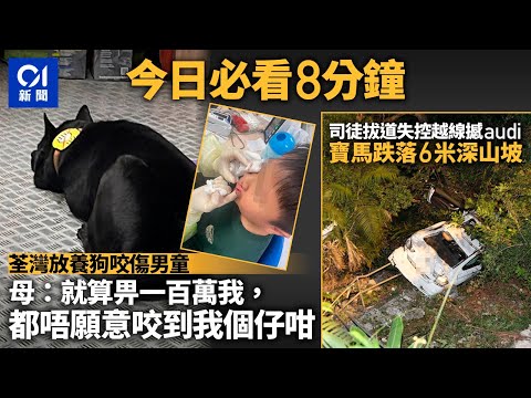 #今日新聞 香港 荃灣放養狗咬傷男童｜司徒拔道失控越線撼Audi｜01新聞｜狗咬人｜寵物｜唐狗｜交通｜寶馬 ｜ 2024年1月5日 #hongkongnews