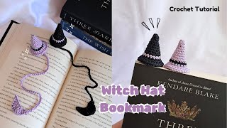 Witch Hat Bookmark Crochet Tutorial | Bookish Halloween Crochet Ideas