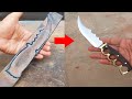 Turning an Old Leaf Spring into TRENCH KNIFE