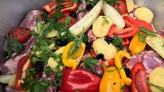 картинка: Готовлю армянскую хашламу для французов #хашлама #армянскаяхашлама #food 