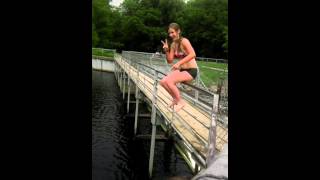 Jumping off Reedsburg dam! (: