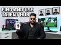 how to find and use the roblox talent hub (Quick)