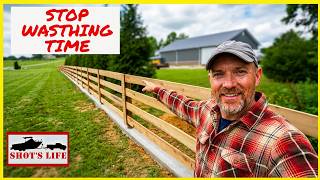 Building a Kentucky Horse Fence Part 2