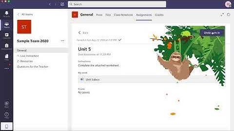 Microsoft Teams (For Students): Locate and complete an assignment