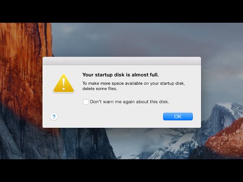 how to free up space on startup disk