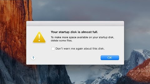 How to fix Startup Disk Full on Mac OS