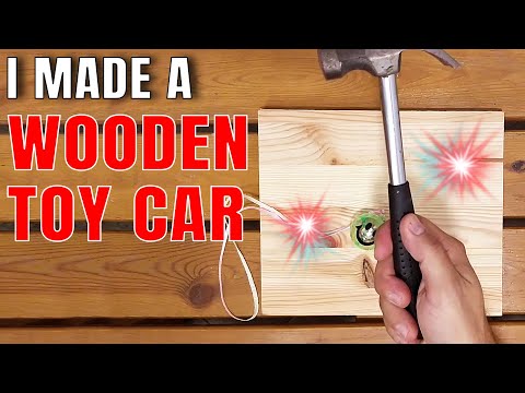 I Built a Wooden Police Car Toy With LED Lights | XDIY