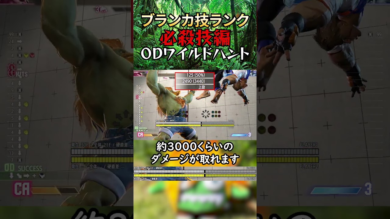 Blanka] Blanka Special Move Rank_OD Wild Hunt [Street Fighter 6 