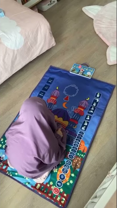 Tapis de prière éducatif et interactif en langue française pour enfant –  elrisalah