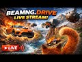 TRANSPORTING PIXAR CARS &amp; FRUITS WITH COLORED &amp; JOHN DEERE vs CLAAS vs TRACTORS - BeamNG.drive