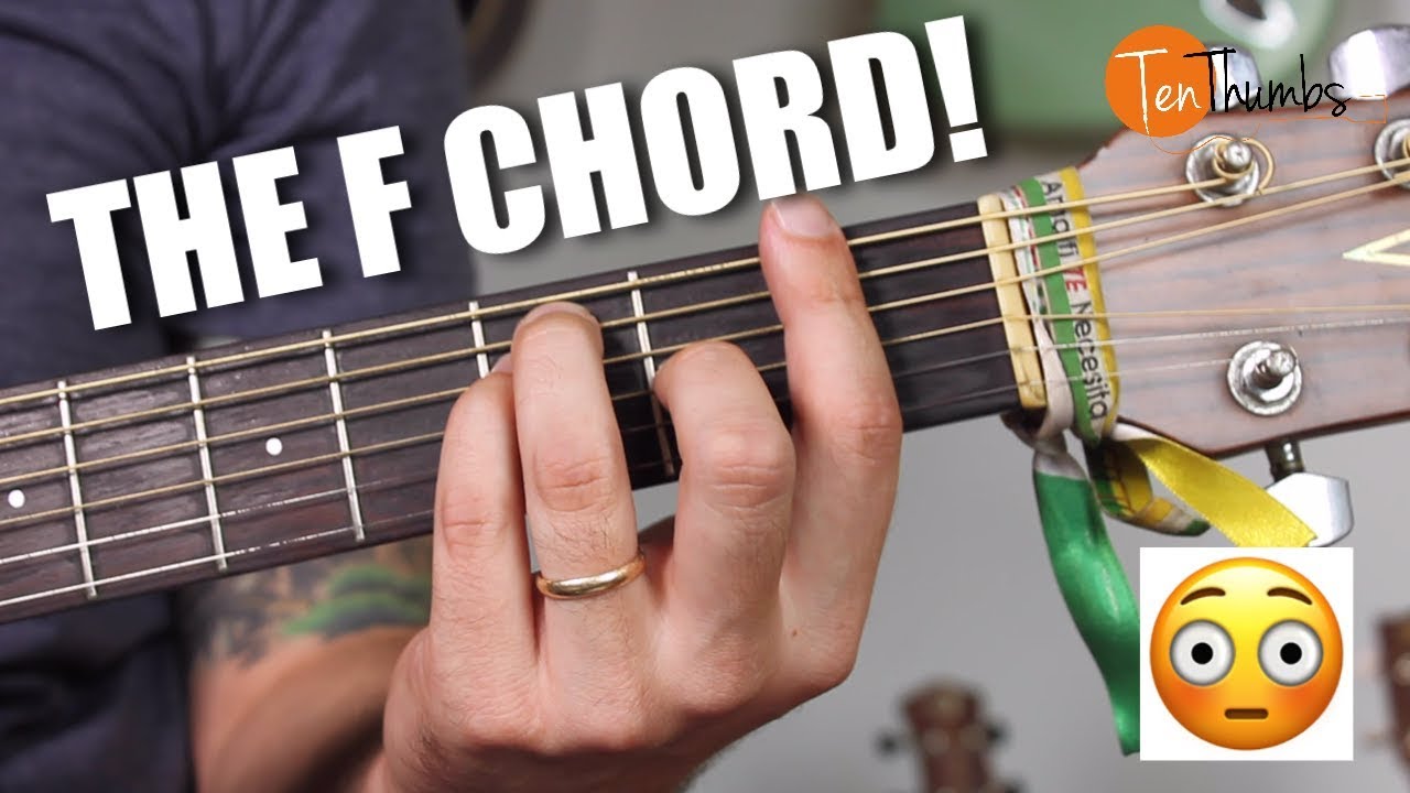 How To Play The F Chord For Beginners Easy Beginnerguitar Tutorial Youtube