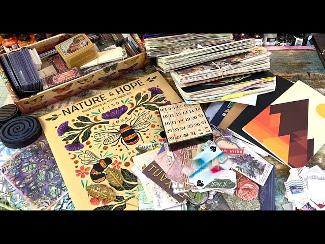 All my Collage Ephemera Books and Making Clusters 