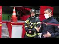 Visite du prfet de leure chez les pompiers des andelys