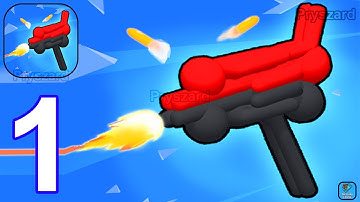 Human Gun! - Gameplay Walkthrough Part 1 Levels 1-11 Stickman Gun Run 3D (Android, iOS)