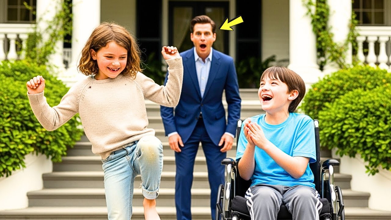 Homeless Girl Dances To Cheer Up A Billionaire’s Paralyzed Boy… What Happens Next Is Unbelievable!