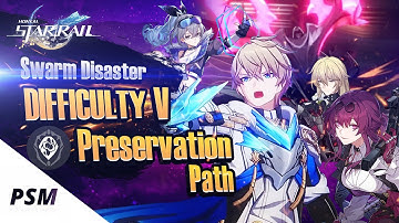 Swarm Disaster Difficulty V  | Preservation | Kafka - SW - Luocha - Gepard | Honkai: Star Rail