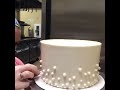 Sugar pearls wedding cake