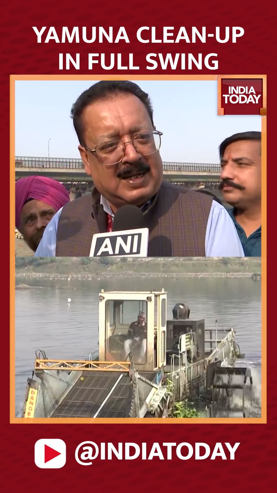 Yamuna Cleaning Begins In Delhi, Official Says, ‘We’ll Clean Yamuna By 2027’ #yamunacleanup #shorts
