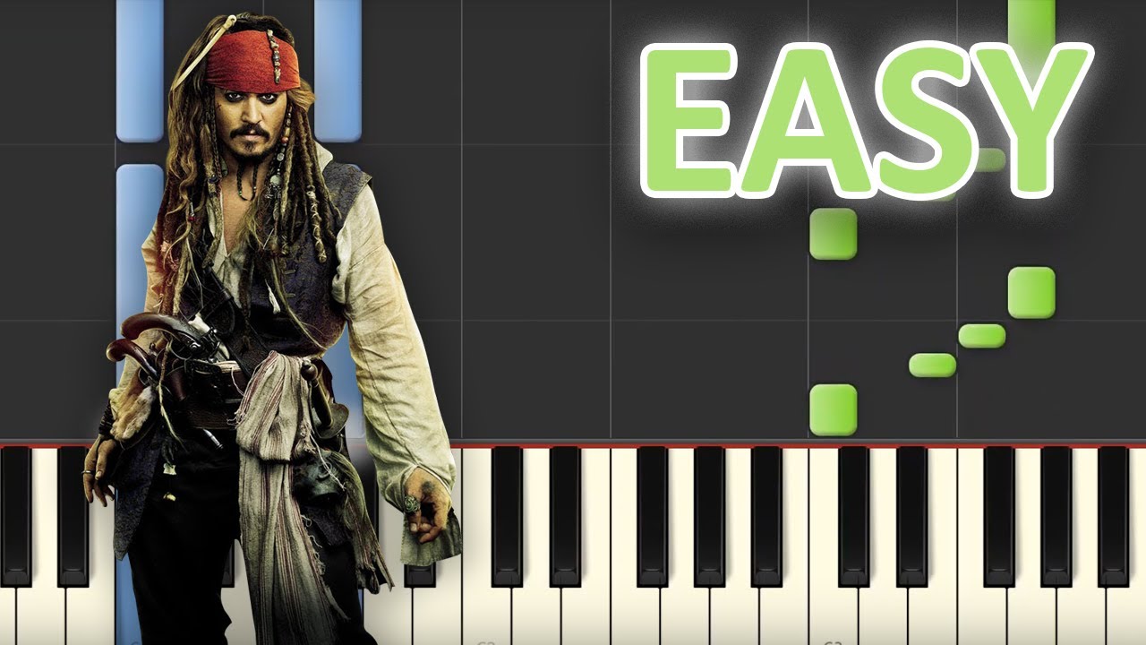 Pirates of the Caribbean - EASY Piano Tutorial (Synthesia ...