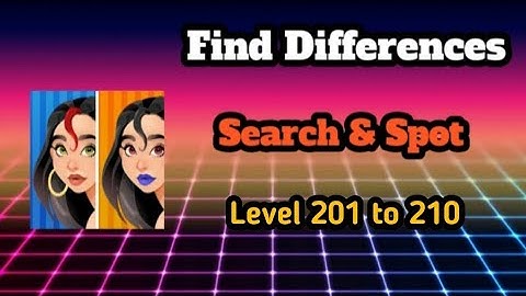 Find differences search & spot Level 201 to 210 || Ds gaming club