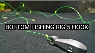 Bottom fishing rig 5 Hooks ✅ || Best fishing knots
