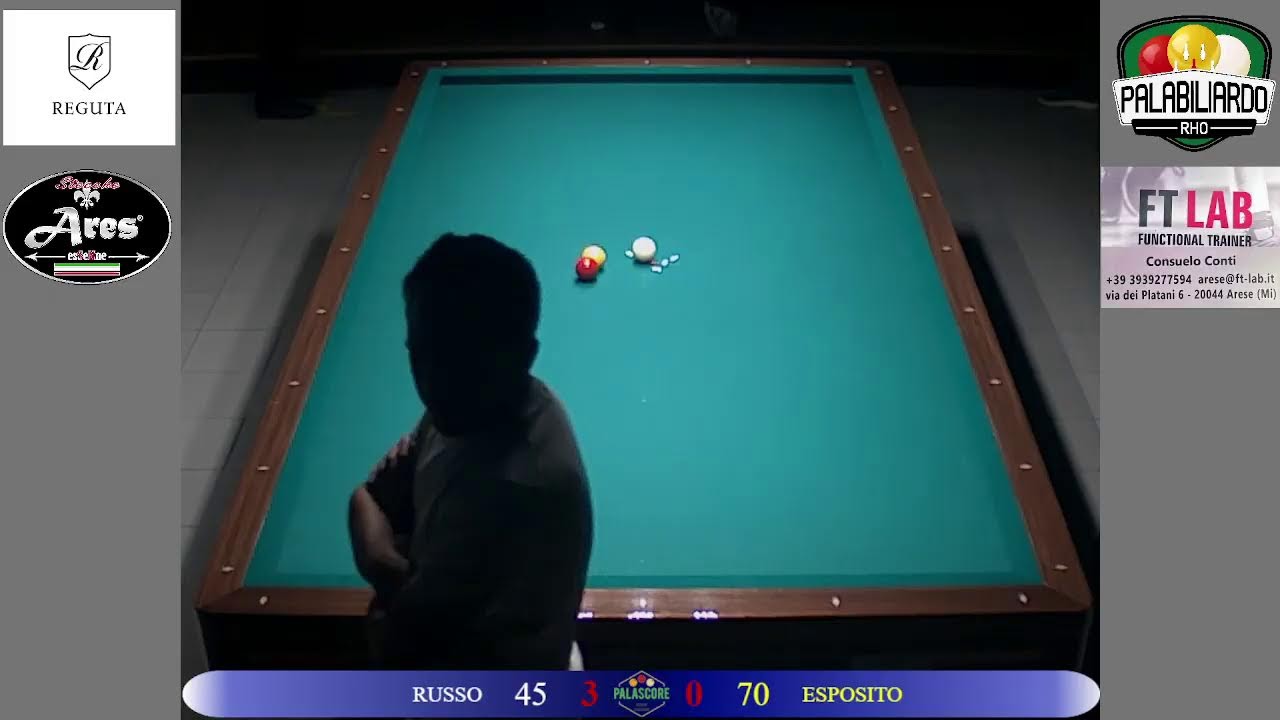 20 LUGLIO 2025 - GARA TERRITORIALE 2/3 CAT - FINALISSIMA - BILIARDO 12 - RUSSO VS ESPOSITO