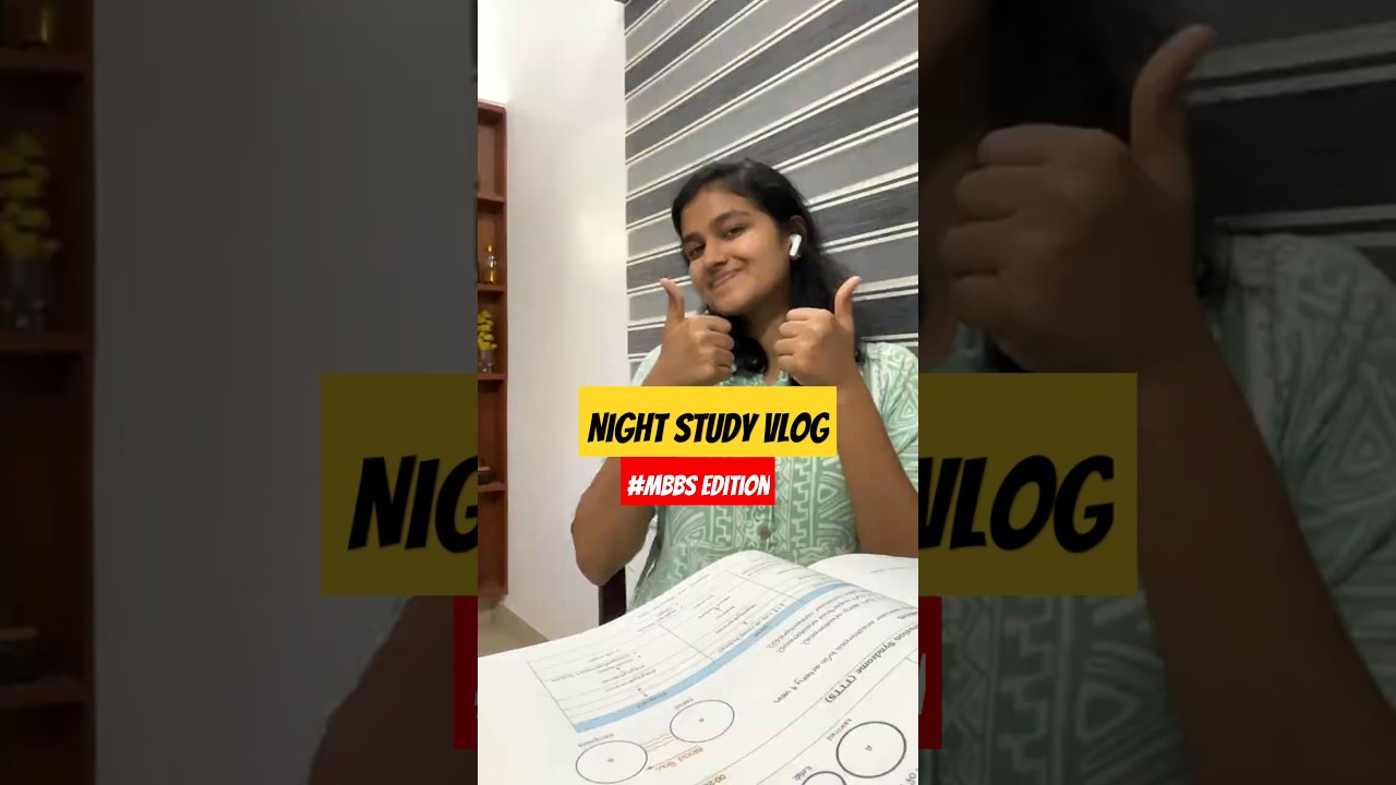 Night Study vlog| MBBS STUDENT| 