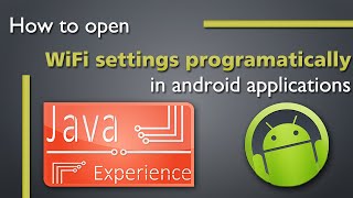 Android open wifi settings programmatically