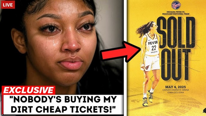 Caitlin Clark's tickets sold out in 36 minutes, and Angel Reese is furious  about the unsold Tickets! - YouTube