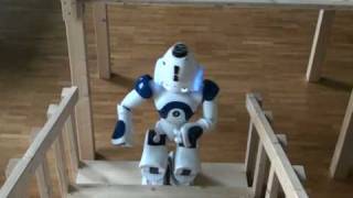 Nao humanoid robot climbing stairs