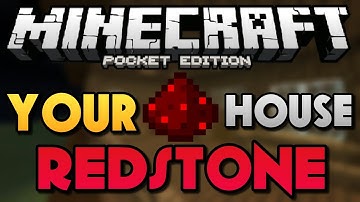 REDSTONE YOUR HOUSE IN MCPE !! - Simple Redstone Your House #1 - Minecraft PE 0.13.1