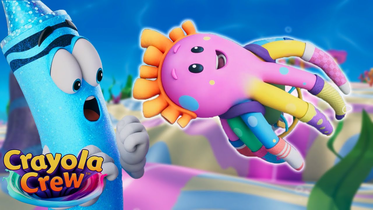 Underwater Dress-Up Game + MORE | Crayola Crew FULL EPISODES | Fun Imagination Cartoons for Kids