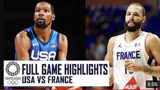 USA vs FRANCE 2021 Tokyo Olympics full game highlights