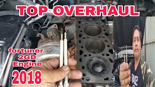 PART 1 top over haul 2gd engine. and check engine problem.