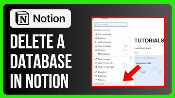 How to Delete a Database in Notion