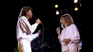 Barbra Streisand &amp; Barry Gibb - Guilty - Live 1986 HQ - (With lyrics in Description)