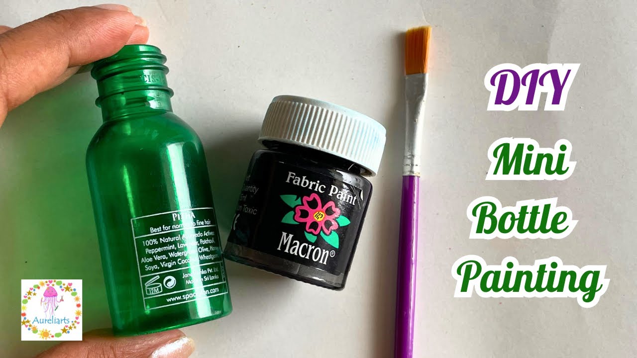 DIY Mini Bottle Painting | Best out of waste | Easy Bottle Painting ...