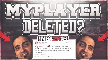 HOW TO GET YOUR NBA 2K18 DELETED MYPLAYER BACK (MUST WATCH)