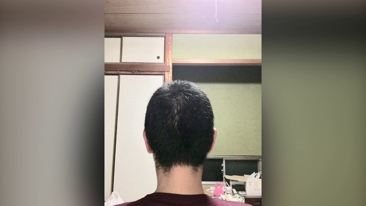 坊主から髪を伸ばす一ヶ月毎の記録・後ろ髪篇 YouTube