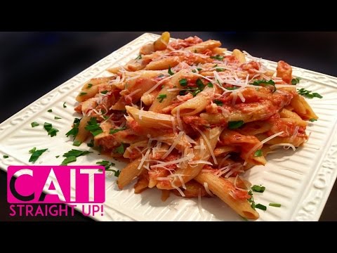 Penne Vodka Recipe | Homemade Vodka Sauce | Cait Straight Up