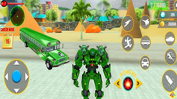 Robot Ordu Otobüsü Oyunu #7 - Prime Multiple Army Bus Robot Car Transformation - Android Gameplay