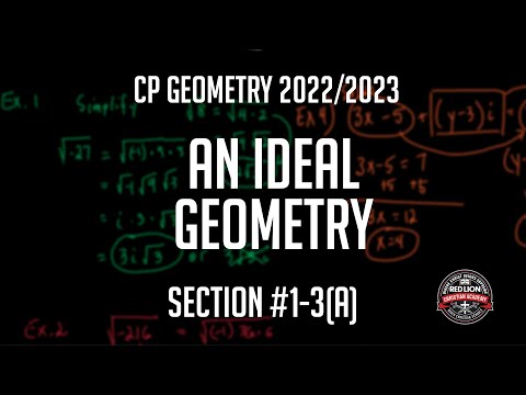 CP Geometry Section 1.3(a)