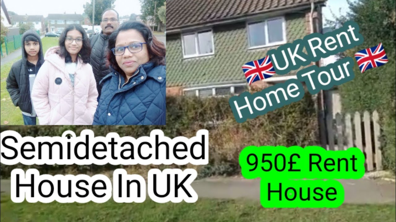 🇬🇧UK Malayalam Vlog/Semidetached House in Banbury UK/UK rent Home Tour