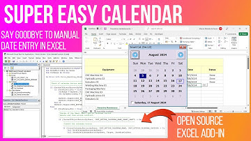 Super Easy Calendar - Date Picker (Open Source Excel Add-in)