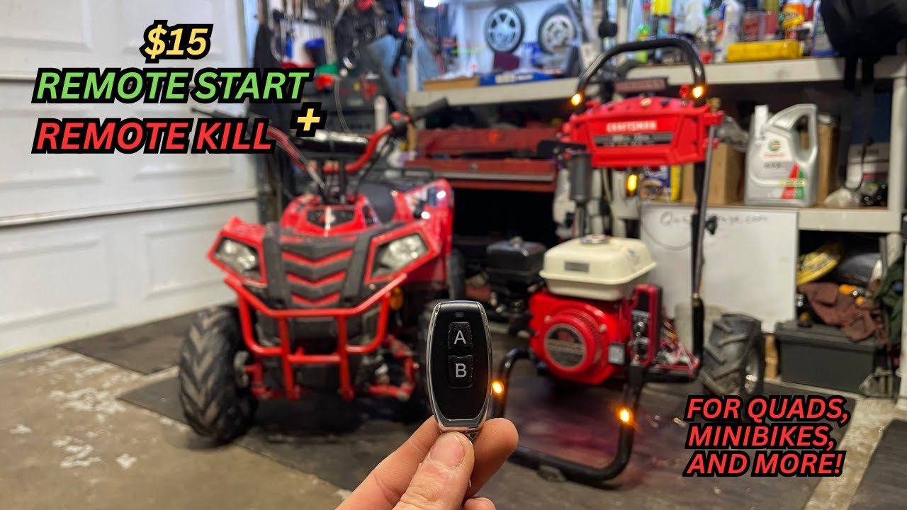 Remote Start + Remote Kill ON ANY BUILD! (ATV, MINIBIKE, AND MORE ...