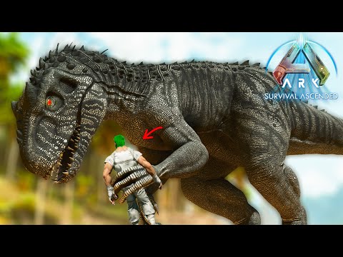 NUEVO INDOMINUS REX DE ARK ASCENDED ME ATACA PARA MATAR A MIS DINOSAURIOS! nuevo dinosaurio hibrido