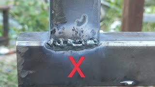 poor welding results on thin square pipes. this is the cause and the solution