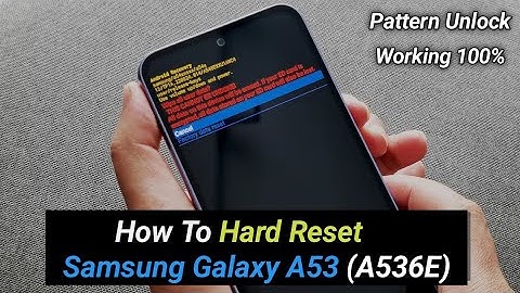 Samsung A53 5g Hard Reset | How To Pin / Pattern Unlock Galaxy A53 (A536e)